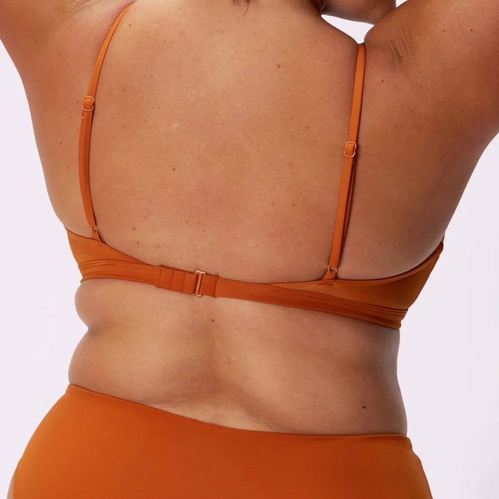 Parade Scoop Bikini Top EcoSplash Swim Women size XL - Picture 7 of 10